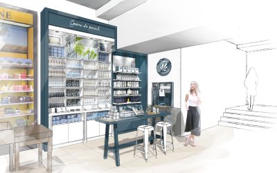 Graine de pastel Galeries Lafayette Toulouse RFdesign